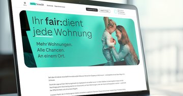 Abbildung der Website der fair:dient Initiative